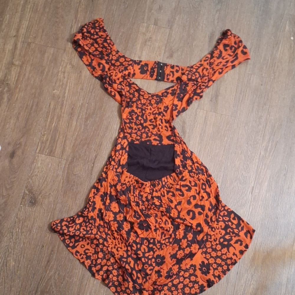 Free People Vallis Printed Romper Size M - Picture 5 of 9